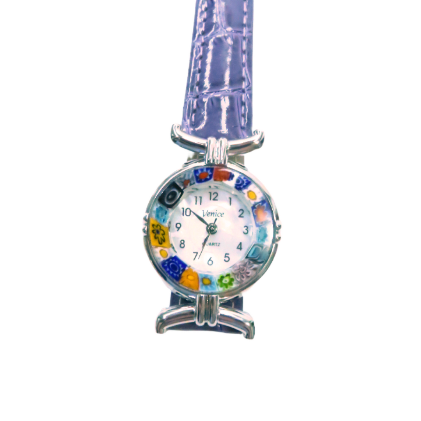 Murano Glass Millefiori Purple Watch