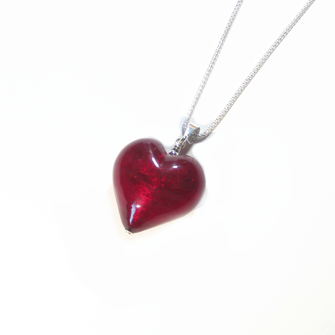 Dark Red Heart Charms